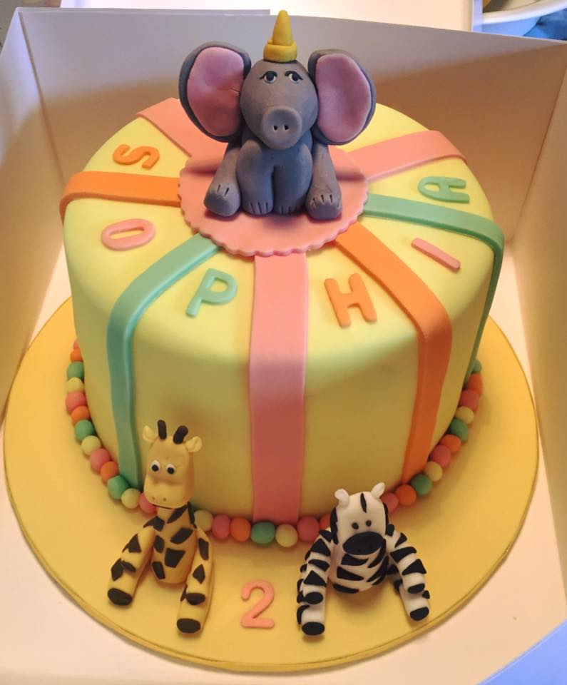 Circus Animals Birthday Cake